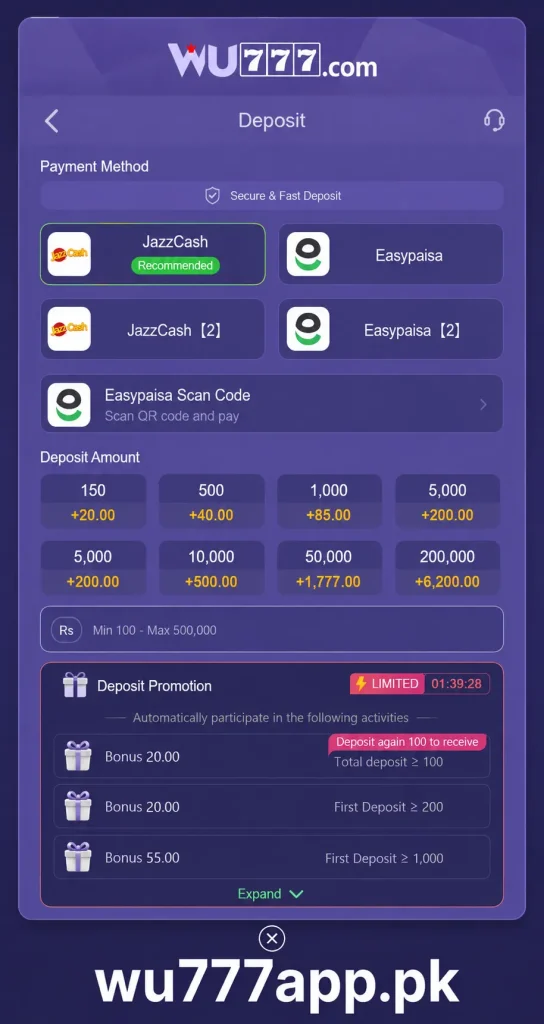 Wu777 Game Deposit