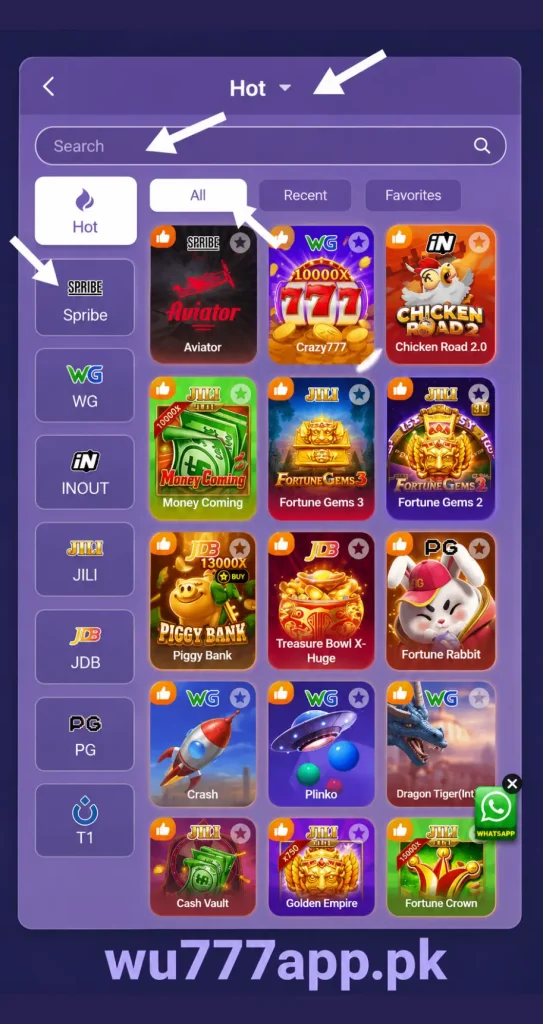 Wu777 Popular Games